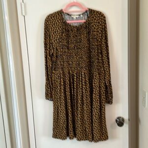 Blue Long-sleeve Dress